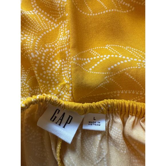 🌼 Gap Yellow Floral Cami Midi Dress – Size Large, Adjustable Straps ✨ - Picture 6 of 6